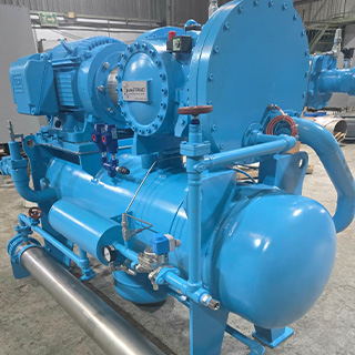 J & E Hall HSO3216 compressor for marine refrigeration pack from Sirsa Titanio