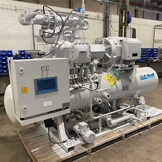 Compressor packs form a key component of ammonia refrigeration plant installation